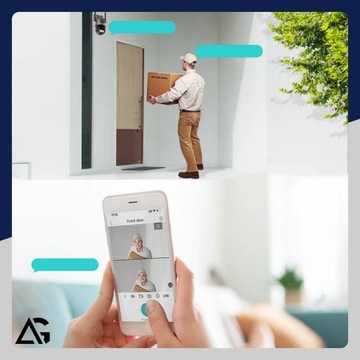 KAMERA ZEWNĘTRZNA WIFI OBROTOWA IP PODWÓJNA APLIKACJA ALARM DETEKCJA 2x4MP