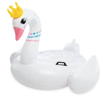 INTEX ŁABĘDŹ DMUCHANY MATERAC WYSPA DO PŁYWANIA WODY BASEN 142 CM 57562NP