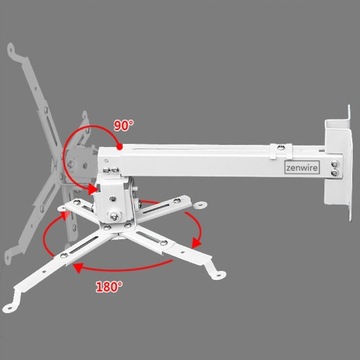 Потолочный настенный держатель для проектора Zenwire 4 в 1 до 25 кг