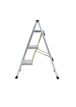 Лестница односторонняя трехступенчатая алюминиевая LEMAR Slim Space-X 040103