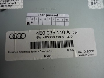 ДИСК-ЧЕЙНДЖЕР AUDI A6 C6 4E0910110A 4E0035110A