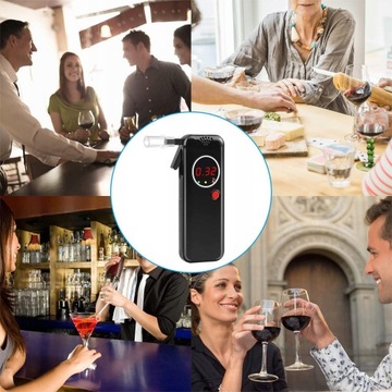 Алкотестер с 12 настройками, профессиональный и портативный, со светодиодом и сигнализацией