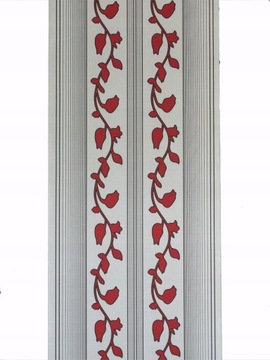MG FIRANA PANEL WOAL LIŚCIE PASY BORDO 60cm 9557 0,5m