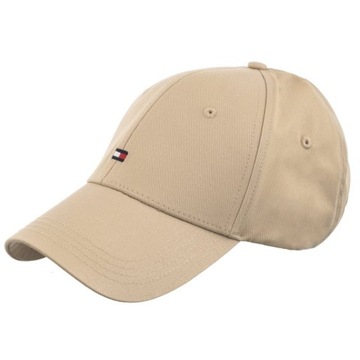 Czapka z daszkiem Tommy Hilfiger Essential Flag Cap Beżowa