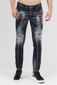 DSQUARED2 - Czarne jeansy SUPER TWINKY JEAN 52