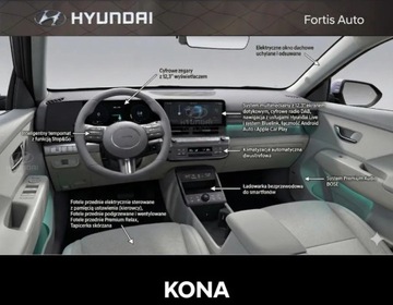 Hyundai Kona II 2025 Hyundai Kona Hyundai Kona 1.6 T-GDI Platinum Luxury 7DCT Kamery 360 Od, zdjęcie 18