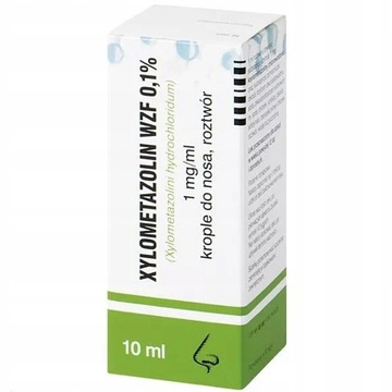 Xylometazolin WZF 1 mg/ml krople do nosa 10 ml