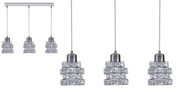 ПОТОЛОЧНЫЙ СВЕТИЛЬНИК, ЛЮСТРА, ПОТОЛОЧНЫЙ СВЕТИЛЬНИК, СОВРЕМЕННЫЙ ХРОМ