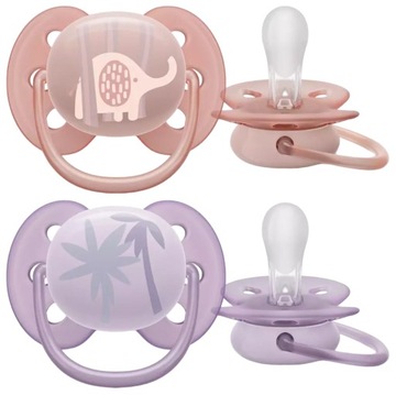 AVENT 2 SMOCZKI ULTRA SOFT ODDYCHAJĄCE BARDZO MIĘKKIE 0-6+ETUI DO MIKROFALI