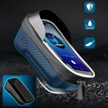 TORBA ROWEROWA WODOODPORNA SAKWA NA RAMĘ UCHWYT ROWEROWY NA TELEFON