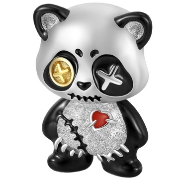 Charms Zawieszka Charms Panda Zombie Srebro 925 Charmsy Trusky