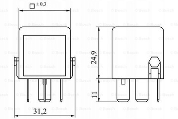 BOSCH RELÉ PROUDU PRÁCI 0 986 332 041