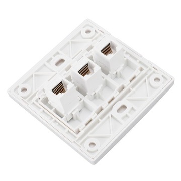 Настенная панель Ethernet Cat 6, 3 порта, гнездо-мама Keystone MY