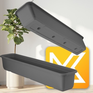 БАЛКОННАЯ ЯЩИКА 80см ЦВЕТОЧНЫЙ ГОРШОК