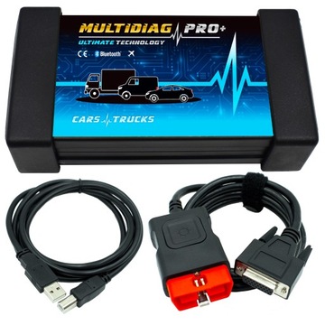 TESTER INTERFEJS MULTIDIAG PRO+ PLATINUM 2025 POLSKI + 8 KABLI OSOBOWE