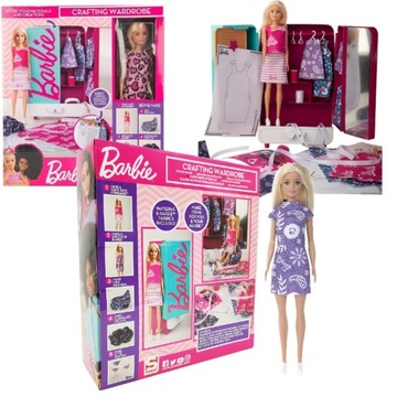 MATTEL SZAFA GARDEROBA DLA BARBIE LALKA+AKCESORIA