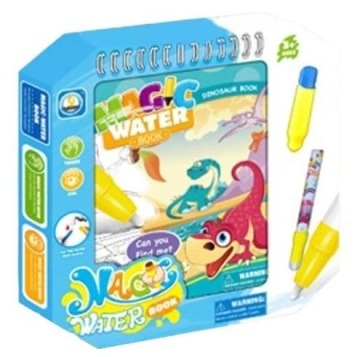 KSIĄŻECZKA Z PISAKIEM DO KOLOROWANIA WODĄ DINO