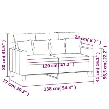 Sofa 2-osobowa, jasnożółta, 120 cm, tapicerowana tkaniną Lumarko!