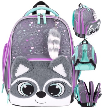 TORNISTER PREMIUM BAMBINO PLUSZOWY SZOP DO KLASY 1-3