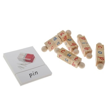 10 partii Montessori fonetyczne z kartami alfabetu manipulacyjnego dla dzieci