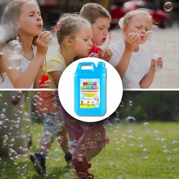 ЖИДКОСТЬ ДЛЯ БОЛЬШИХ И МАЛЕНЬКИХ МЫЛЬНЫХ ПУЗЫРЕЙ 5л ЖИДКОСТЬ ДЛЯ ДЕТЕЙ