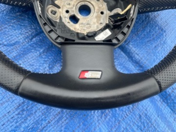 РУЛЕВОЕ КОЛЕСО КОЖАНОЕ МНОГОФУНКЦИОНАЛЬНОЕ S LINE AUDI A4 B8 A5 Q5 8K0419091BC XCF