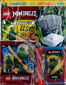 LEGO NINJAGO 9/2021 + LLOYD + ZŁOTY MIECZ +2 KRABY