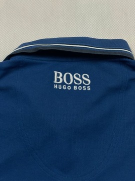 Hugo Boss Polo Męskie Gładkie MOISTURE MANAGER Logo Unikat Klasyk S
