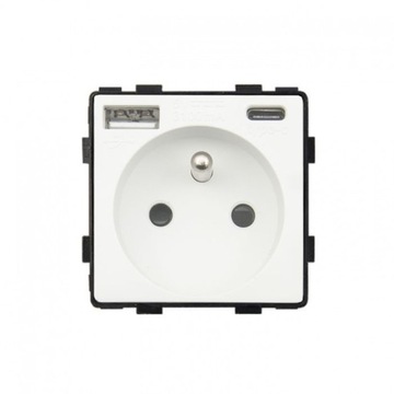 GNIAZDO USB A i C ELEKTRYCZNE QUICK CHARGE 3100mA