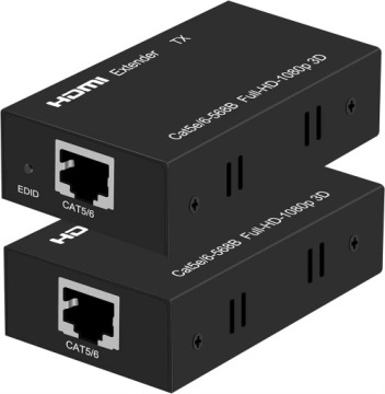 Преобразователь-удлинитель HDMI в LAN ЧЕРЕЗ ВИТОЙ КАБЕЛЬ RJ45 60M