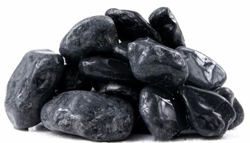 Итальянская черная галька Nero 15-25мм Камень 20 кг