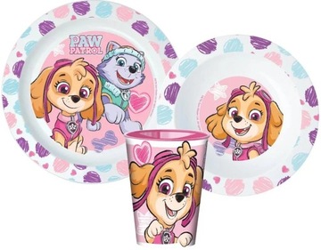 PAW PATROL SKYE EVEREST набор для завтрака и ужина в микроволновой печи 5 в 1