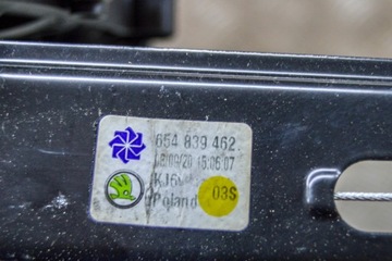 SKODA KAMIQ NW4 ZADNÍ PRAVÝ ZVEDÁK OKNO DVEŘE 5Q0959408B 654839462 2020
