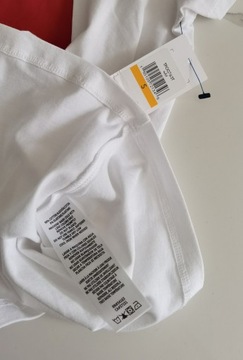 Tommy Hilfiger biały t-shirt koszulka logo S -20%