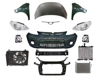 HYUNDAI I10 08-11 PRZÓD MASKA ZDERZAK PAS BŁOTNIK