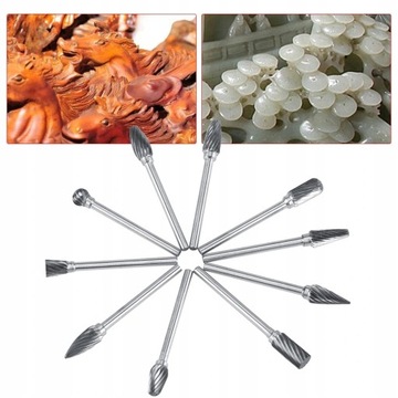 НАБОР ФРЕЗ ПО МЕТАЛЛУ ИЗ КАРБИДА ВОЛЬФРАМА 3ММ