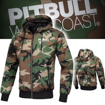 PITBULL KURTKA MĘSKA ATHLETIC WOODLAND CAMO WIOSENNA PRZEJŚCIOWA XXL