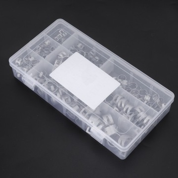 160 szt. Zaciski do węży srebrny zacisk