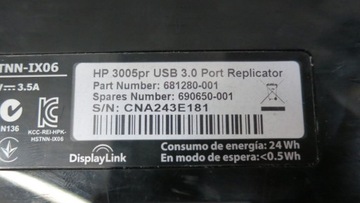 Stacja dokująca HP 3005Pr USB 3.0 HSTNN-IX06
