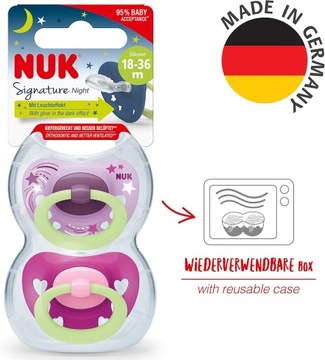 Соска NUK Signature Night, 18-36 м