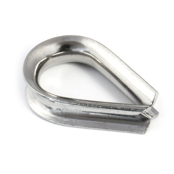 1 x KAUSZA ŁEZKA DO LIN STAL NIERDZEWNA V4 2mm