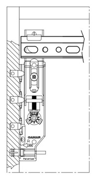 МОНТАЖНАЯ ПОДВЕСКА CAMAR 818 STRONG ДЛЯ КОМПЛЕКТА ШКАФА