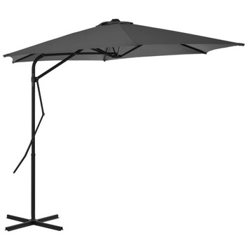 PARASOL OGRODOWY SKŁADANY NA SŁUPKU SOLIDNY NA TARAS OGRÓD BALKON 300 cm