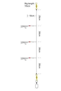 ŁOWNA PRZYWIESZKA MORSKA SABIKI TRIO RIG