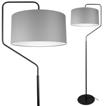 NOWOCZESNA LAMPA STOJĄCA PODŁOGOWA ABAŻUR 40CM LED