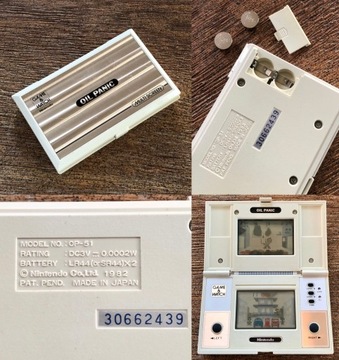 OIL PANIC Game & Watch Игра NINTENDO РЕТРО 1982 года, первая уникальная многоэкранная игра