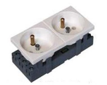 РОЗЕТКА M45 БЕЛАЯ 2X Z/U 4M