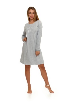 Moraj Svetlá dámska nočná košeľa 3200-006 Grey L