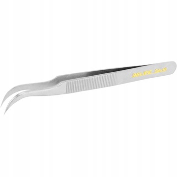 2 прецизионных пинцета Пинцет SA-11 ПРЯМОЙ + SA-15 ИЗОГНУТЫЙ ОСТРЫЙ 0,2 мм ЖЕСТКИЙ