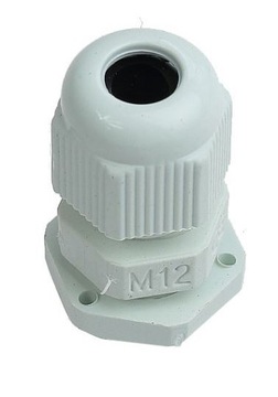 Przepust kablowy (dławik) M12 3-6,5mm szary /3041
